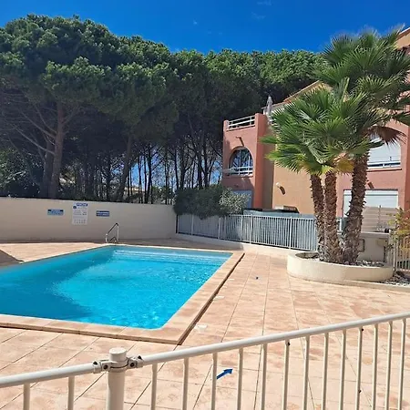 Le Florid Cap D'agde, T2 , 4 Pers, 200m Plage, Terrasse דירה אגדה